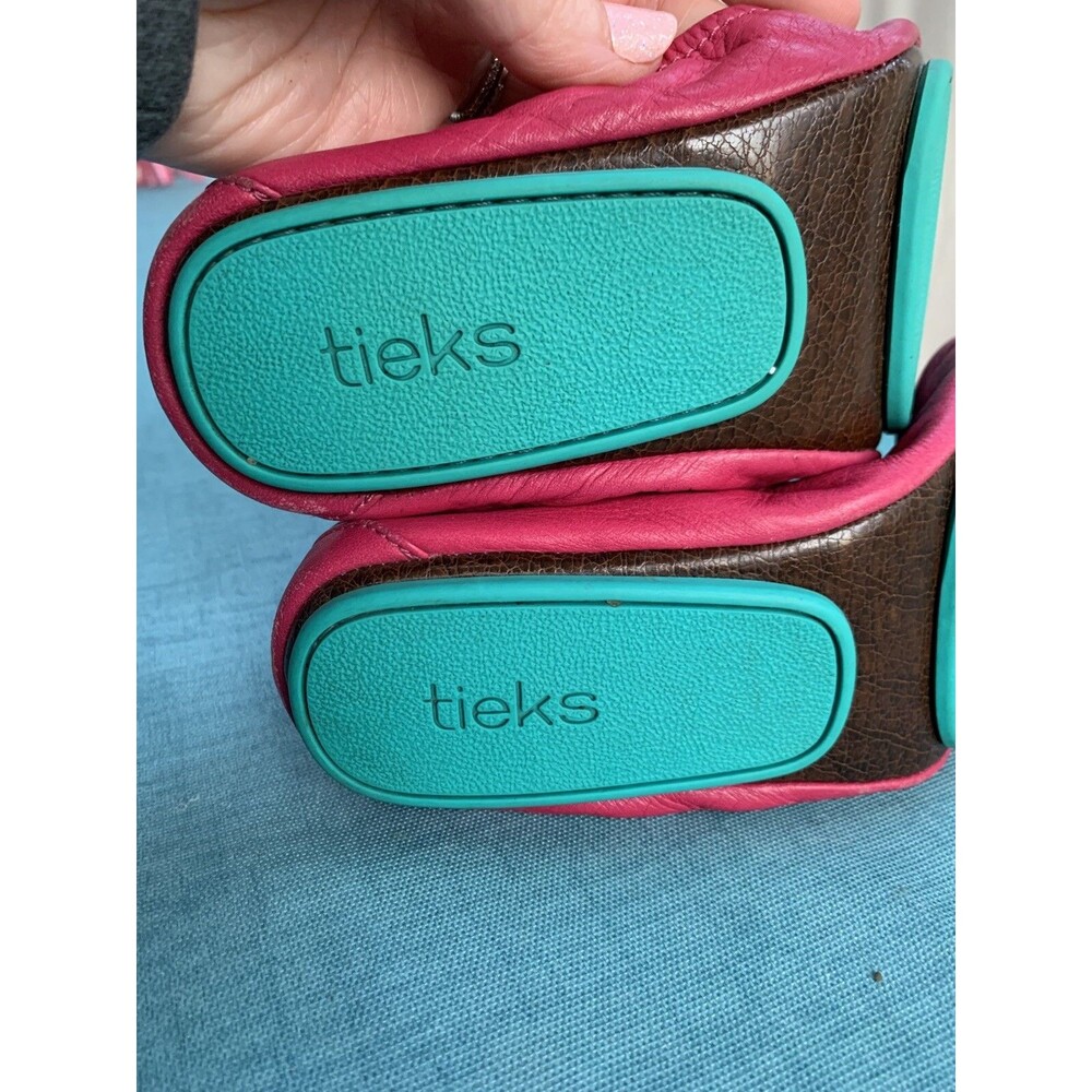 Tieks by Gavrieli Women's Ballet Flats Size 6, Fuchsia Pink Matte, Leather Shoes - Picture 4 of 7